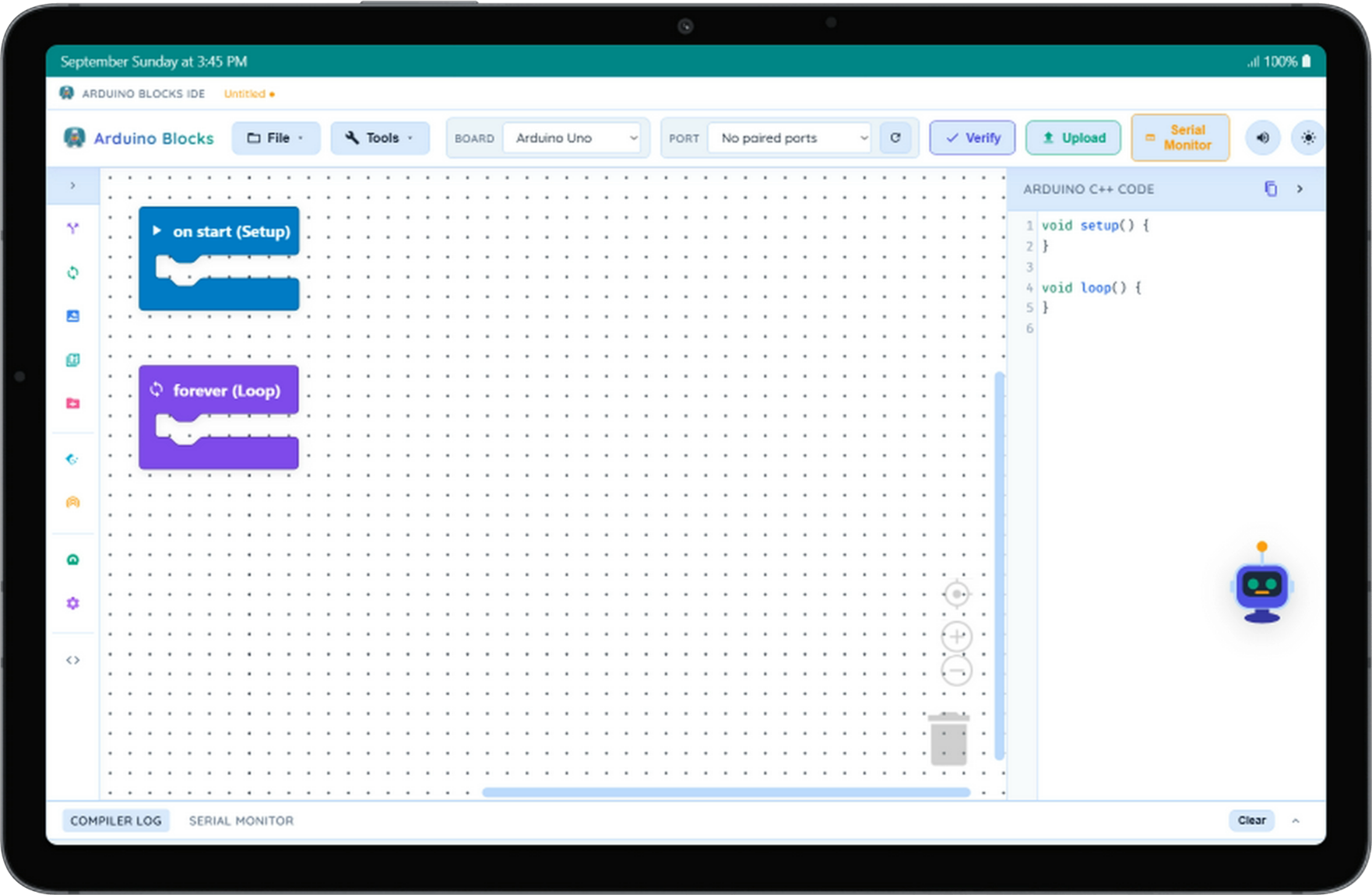 Arduino Blocks IDE screenshot 2