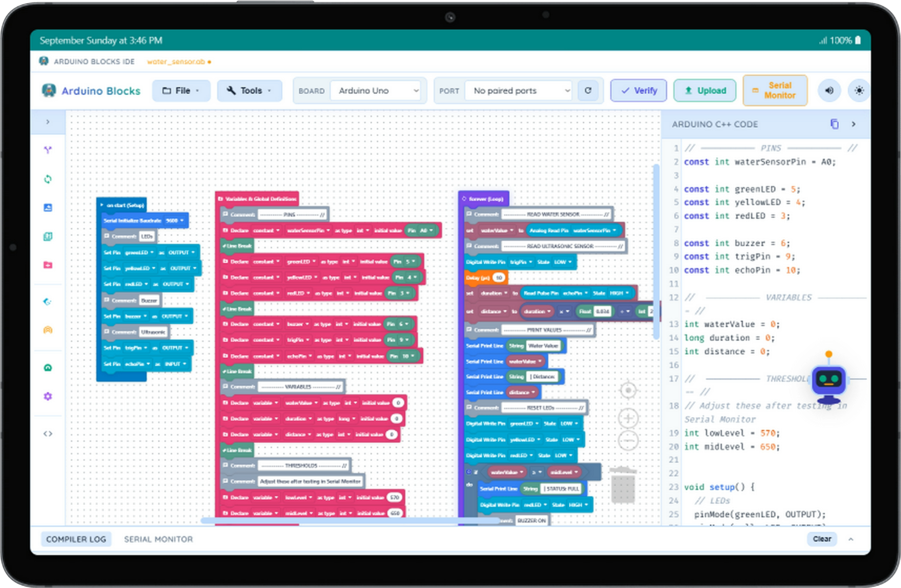 Arduino Blocks IDE screenshot 3